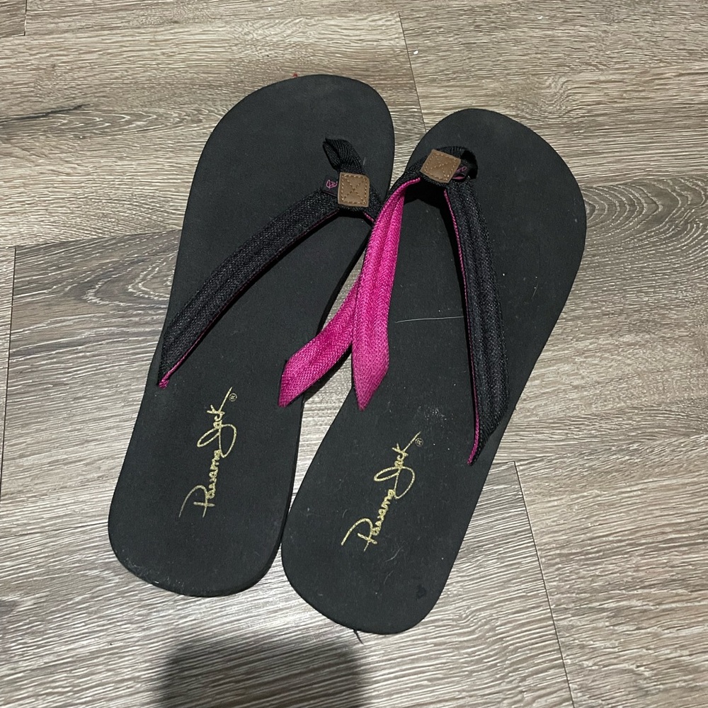 Panama Jack soft foam flip flops.